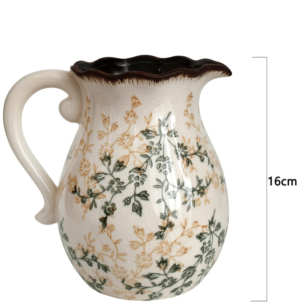 Compact Ceramic Flower Vase – tabletop floral display and modern home decor, Space-Saving Ceramic Flower Vase tabletop floral display and modern home decor Modern, designed for American homes and practical gifting