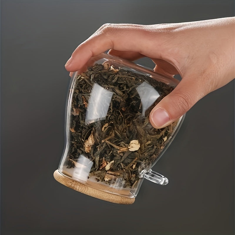 Premium 2pcs Airtight Storage Jar Set – clear reusable pantry storage, 2pcs Large Capacity Clear Glass Snack Storage Container with Scoop Lid Multi-Purpose Sealed Tea, designed for American homes, daily convenience and practical gifting