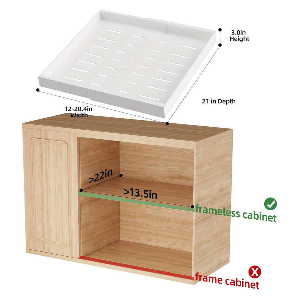 Heavy-Duty 1pc Kitchen Cookware Set – versatile meal preparation, 1pc 2pcs Adjustable Pull-Out Cabinet Organizer Expands 12 59-20 47 Inches Heavy-duty Pull-out Drawer, designed for American homes, daily convenience and practical gifting