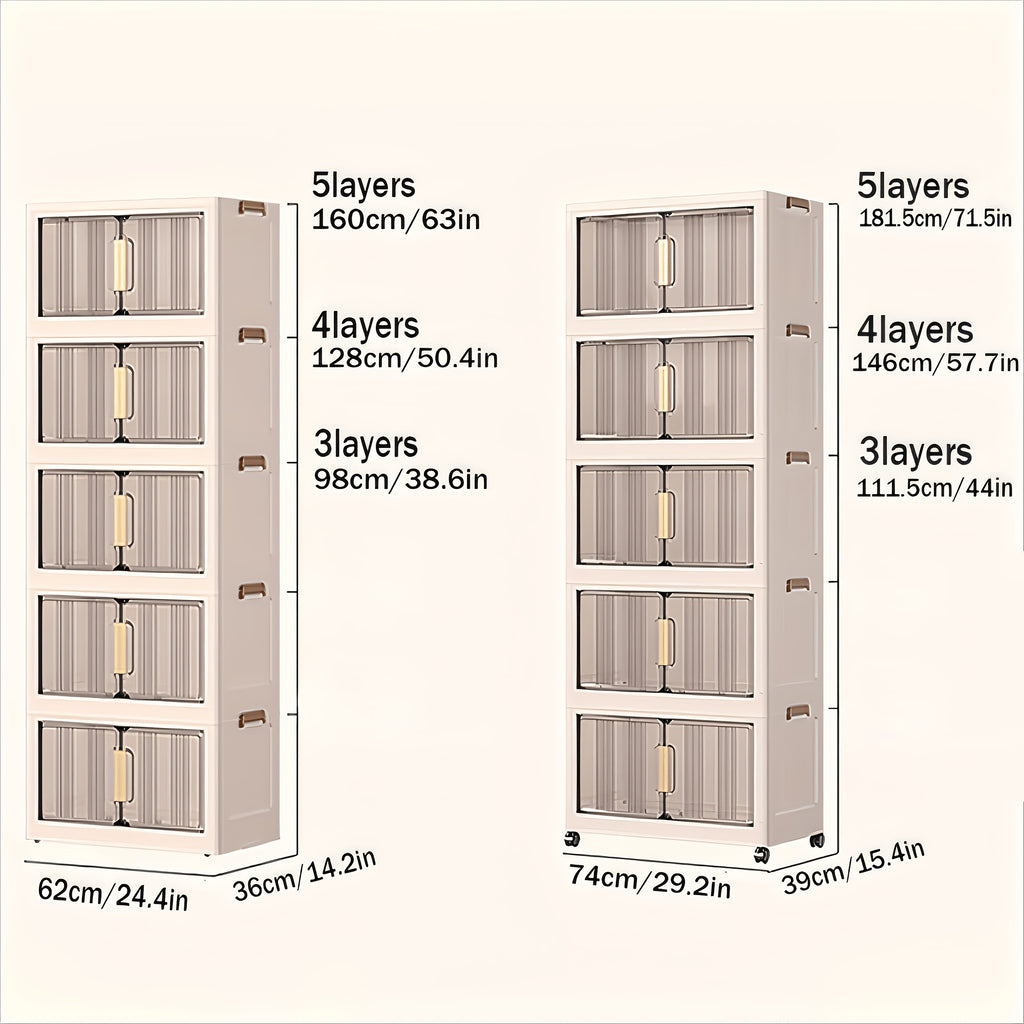 Versatile 3/4/5 Tier Stackable Home Storage Bins – portable space-saving storage, 29 2 Wide Extra Large Storage Cabinet - 3 4 5 Tier Plastic Storage, designed for American homes, daily convenience and practical gifting