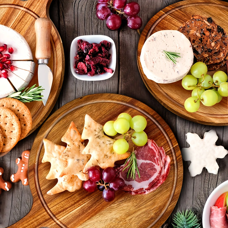10/5pcs High-quality Pizza Boards with Handles, 15 Inches X 11 Inches, Natural Pizza Service Board, Suitable for Homemade Pizza, Cutting Fruits And Vegetables, Bread, Cheese And Service Board, Kitchen Accessories