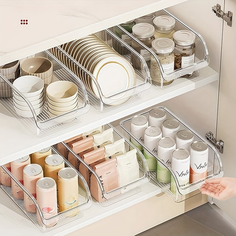 Space-Saving Refrigerator Storage Organizer – easy-access fridge organization, Set of 3 6 Clear Storage Bins Including Large And Small Plastic Organizers for, designed for American homes, daily convenience and practical gifting