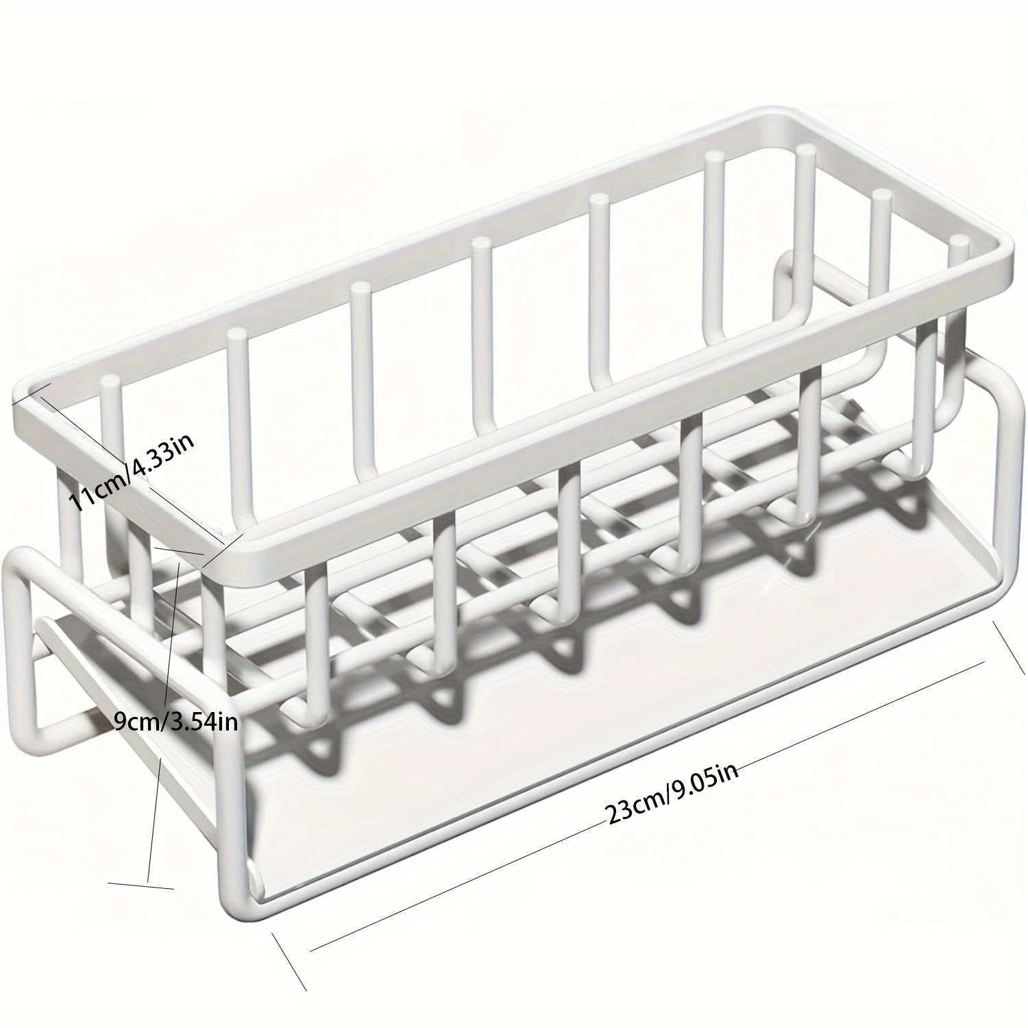 Stainless Steel Kitchen Sink Caddy With Drainage, 304 Stainless Steel Kitchen Sink, Sink Caddy With Drainage For Dishwashing Brush, Sponge, Soap And Scrubbing Accessories, Kitchen Accessories, Kitchen Organizers And Storage