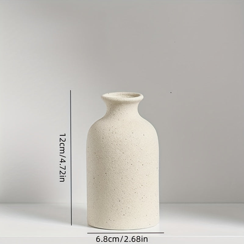 Decorative Vase – New Style Rustic Ceramic Vase Small Flower Bud- Perfect Farmhouse