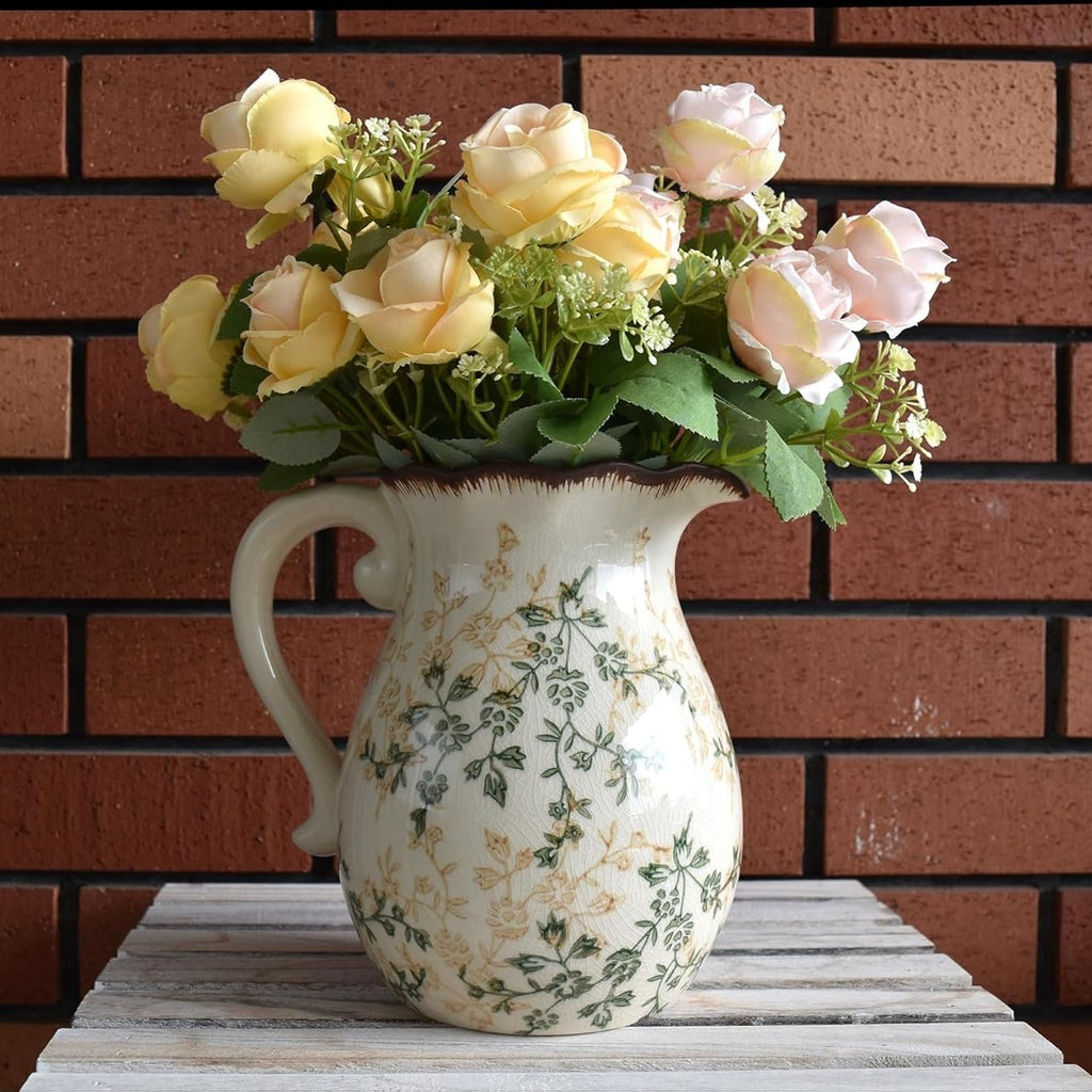 Compact Ceramic Flower Vase – tabletop floral display and modern home decor, Space-Saving Ceramic Flower Vase tabletop floral display and modern home decor Modern, designed for American homes and practical gifting