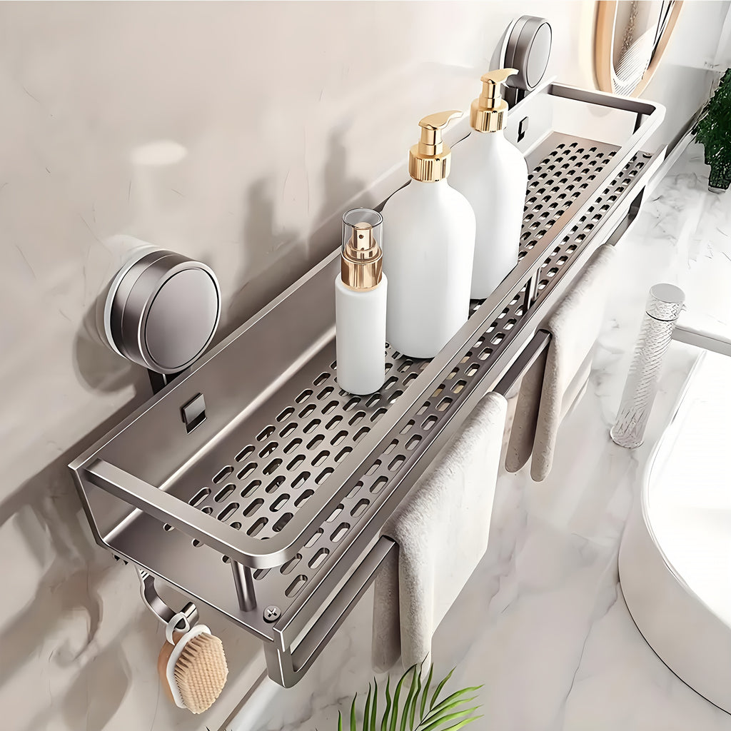 Space-Saving 1pc Refrigerator Bottle Organizer – easy-access beverage storage, 1pc Easy-Install Suction Cup Shower Caddy Wall-Mounted Organizer for Shampoo And Soap Durable Space-Saving, designed for American homes, daily convenience and practical gi