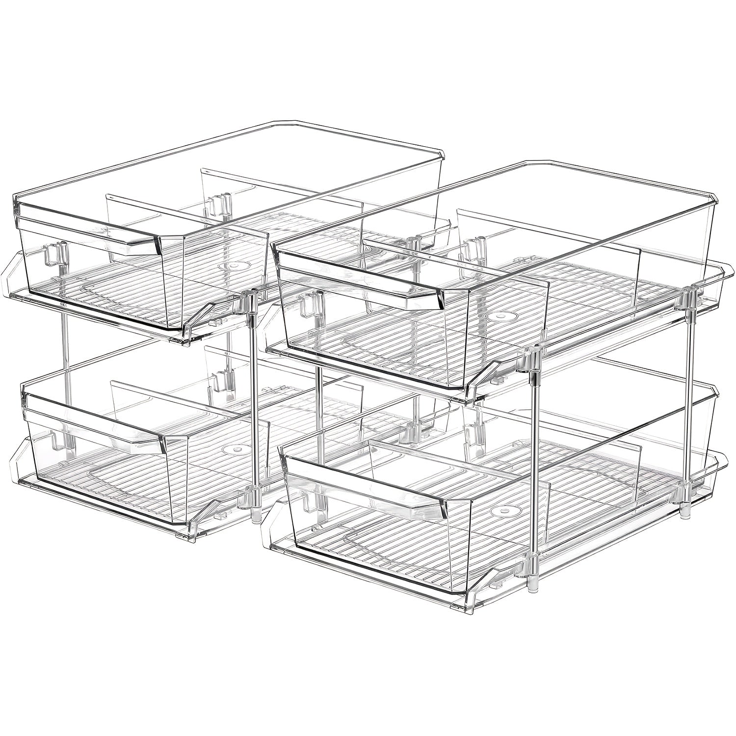 Storage Bins – Multi-Purpose 1/2pcs Stackable Home Storage Bins – portable organization, practica