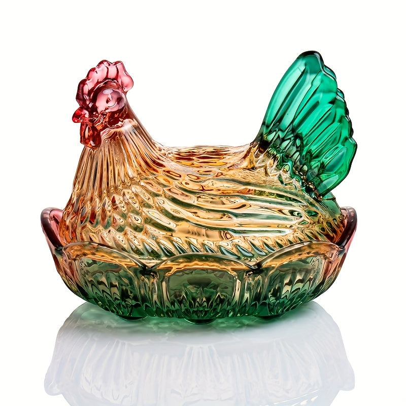 Storage Jars – Reusable Chicken-shaped Crystal Glass Storage Jars with LIDS - The Perfect Kitchen