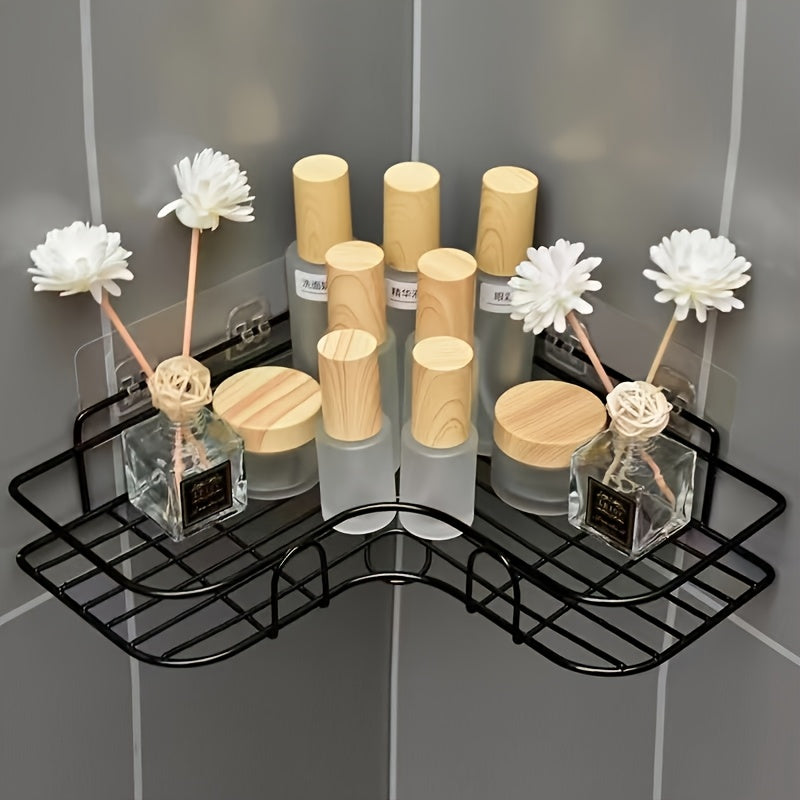 Premium Home Storage Organizer – space-saving everyday organization, Anti-rust Corner Shower Stand- Multi-Compartment Wall-Mounted Bathroom Organizer for Shampoo Toner And Cosmetics Space-Saving, designed for American homes, daily convenience and pra