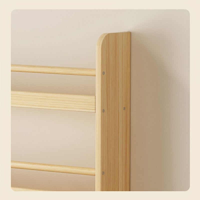 Home Storage Organizer – 2/3/4/5/6-Tier Solid Wood Bookshelf, 0 Formaldehyde, Over-the-Door Bookshelf, Ultra-Thin Narrow Design, Wall-Mounted Storage Shelf for Living Room, Study, Bedroom, S