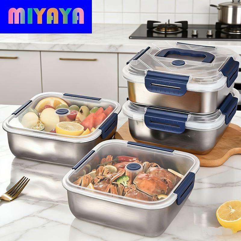 Compact 20/16/12/10/5/4pcs Refrigerator Storage Organizer – easy-access fridge organization, 20 16 12 10 5 4pcs Stainless Steel Airtight Food Storage Containers Sealed Fresh, designed for American homes, daily convenience and practical gifting