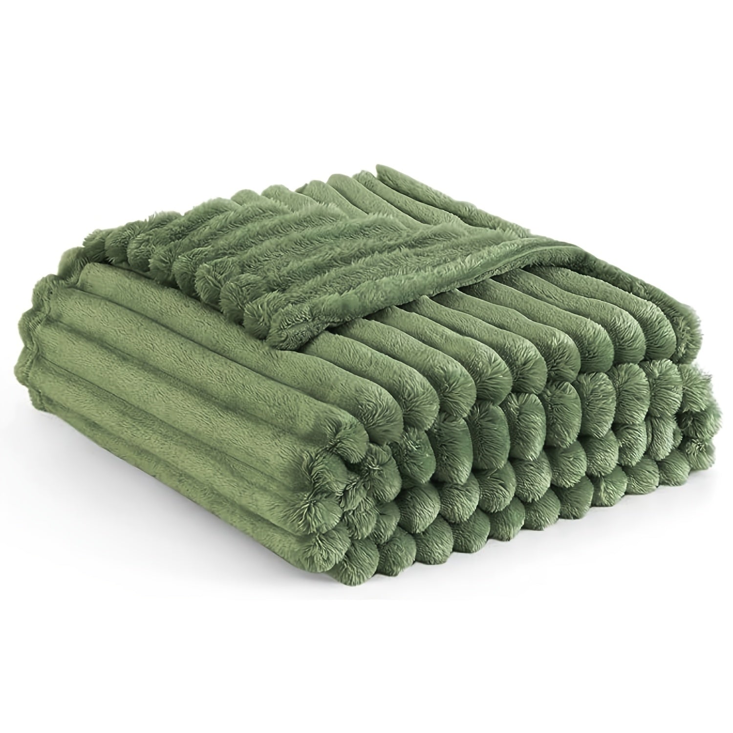 Throw Blanket – comfortable everyday home styling, Luxurious Double-Sided Faux Rabbit Fur Throw Bl