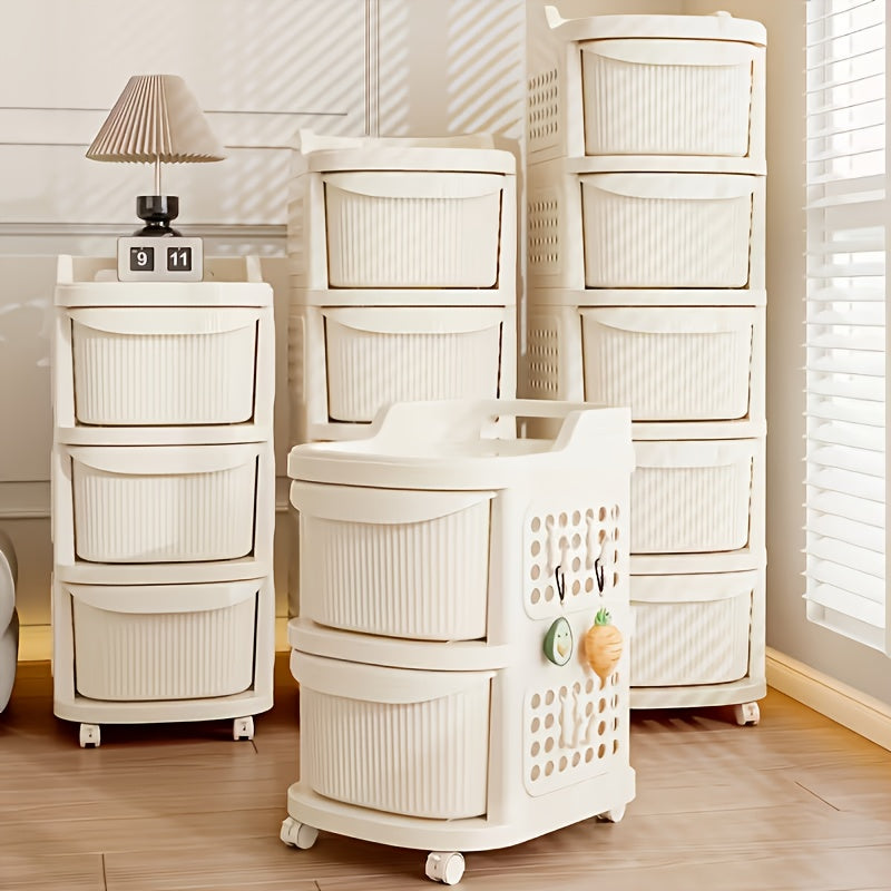 Easy-Access 2/3/4/5 Tier Stackable Storage Drawer – smooth-access cabinet organization, 2 3 4 5 Tier Large Capacity Rolling Cart with Drawers 4-Wheel Sturdy Durable, designed for American homes, daily convenience and practical gifting