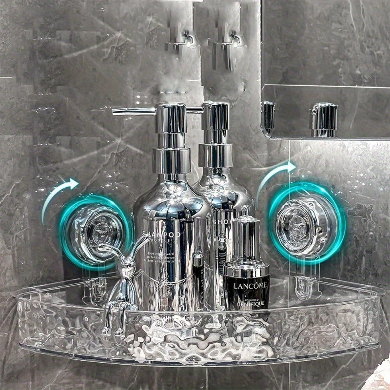 Easy-Access Refrigerator Bottle Organizer – easy-access beverage storage, Christmas Limited Edition 2-Pack Suction Cup Shelves - No Drill Wall Mount Storage for, designed for American homes, daily convenience and practical gifting