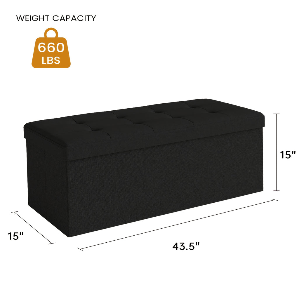 Premium Decorative Home Lighting – warm functional room lighting, Leather Or Linen Ottoman Storage Bench 3 Sizes 30 31 5 And 43 5, designed for American homes, daily convenience and practical gifting