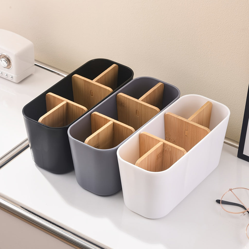 Smart Home Storage Organizer – space-saving everyday organization, 5-Slot Toothbrush Holder Suitable for Bathrooms Plastic Base Countertop Organizer with -Standing for Electric, designed for American homes, daily convenience and practical gifting