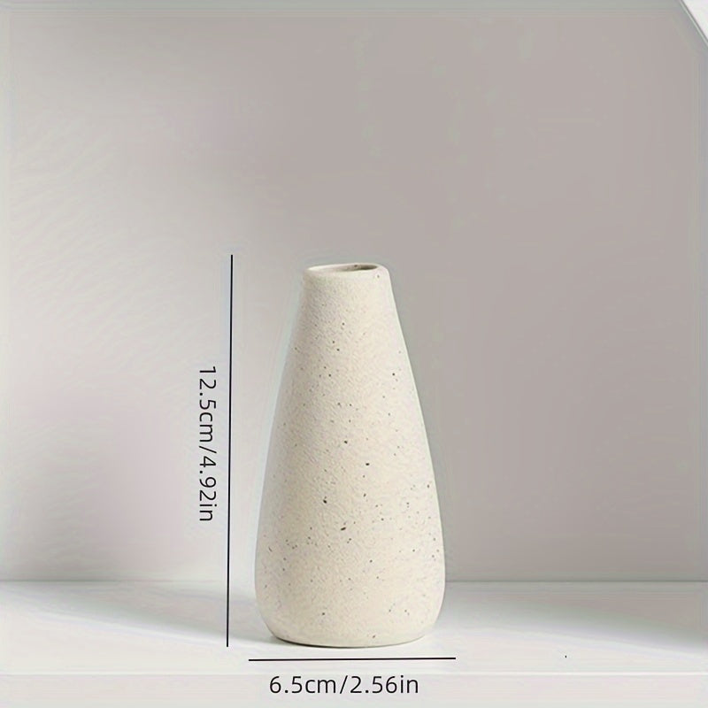 Decorative Vase – New Style Rustic Ceramic Vase Small Flower Bud- Perfect Farmhouse