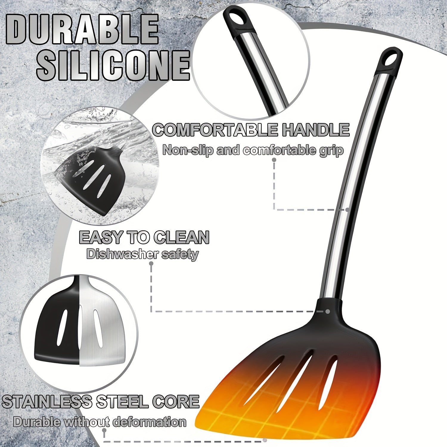 Space-Saving 34pcs Kitchen Cookware Set – versatile meal preparation, Kitchen Utensils Set-34pcs Silicone Cooking Utensils Set for Nonstick Cookware-Silicone Spatulas Set Stainless Steel, designed for American homes, daily convenience and practical g