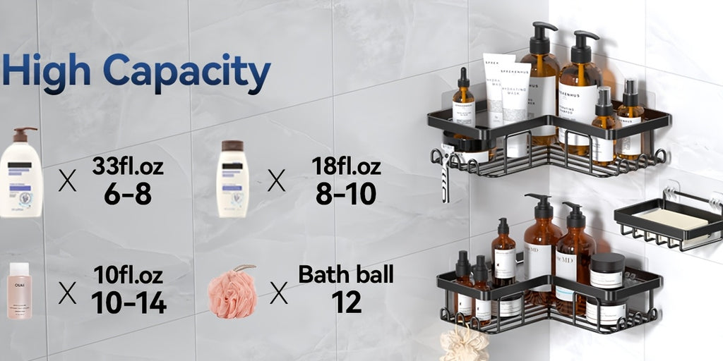 Smart Adjustable Home Storage Rack – durable multi-purpose storage, Versatile Adjustable Home Storage Rack durable multi-purpose storage Corner Adhesive Shower Caddy, designed for American homes and practical gifting