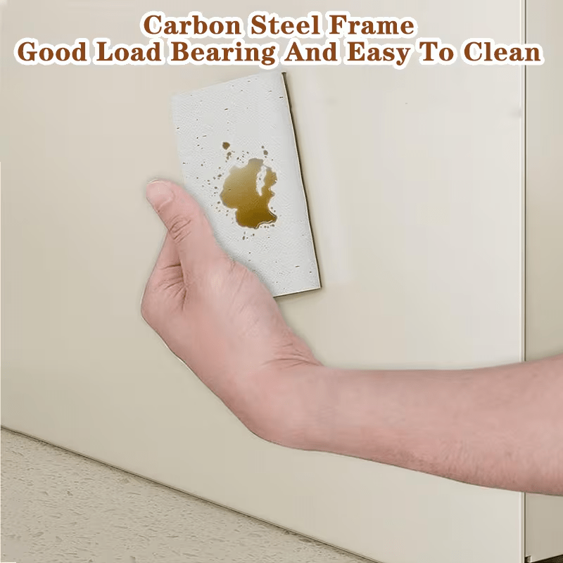 A Two-Tier Kitchen Storage Rack with Magnetic Hooks And a Cutting Board Holder, Ideal for Organizing Condiments, Tea Cups, Spices, Herbs, And Water Bottles. This Pull-Out Multipurpose Spice Box Is a Perfect Solution for Countertop Organization
