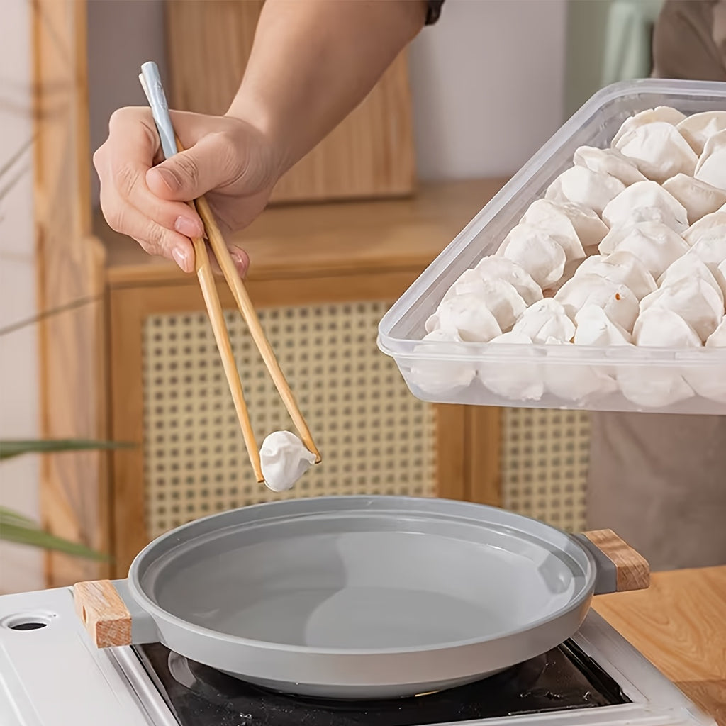 Kitchen Essential – 12pcs (6 Boxes + 6 Lids) Bulk Pack Food-Grade Refrigerator Storage Fresh-Keeping Box Cost-Effective Stock-Up Style Lidded Airtight Moisture-Proof for Dumplings BBQ Skewer