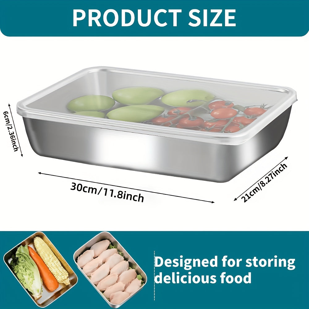 Smart 3/6/12pcs Refrigerator Storage Organizer – easy-access fridge organization, 3 6 12pcs-Durable Stainless Steel Food Storage Container Set-Leak-Proof Stackable Space-Saving Fridge Freezer Microwave, designed for American homes, daily convenience