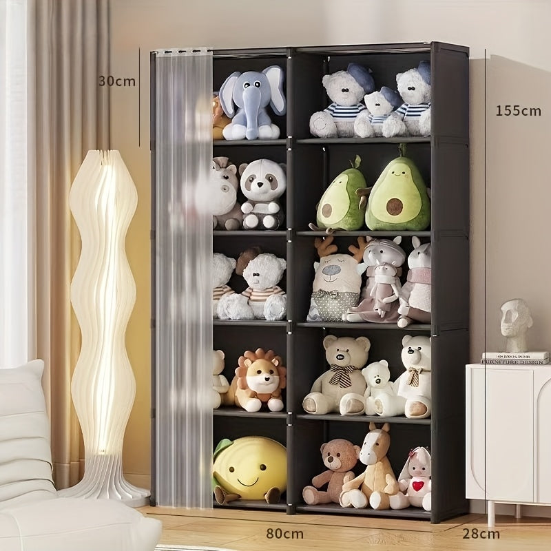 Versatile Adjustable Home Storage Rack – durable multi-purpose storage, New Double Row 10 Compartment Storage Space Reshape The Spatial Order This Storage Rack, designed for American homes, daily convenience and practical gifting