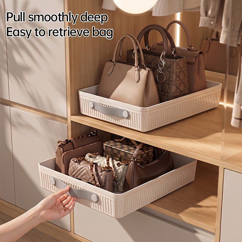 Pull-Out Cabinet Organizer Tray, Heavy-Duty Sliding Drawer with Smooth Steel Ball Bearing Rails, No-Drill Adhesive Installation, Multi-Purpose Storage for Kitchen Cabinets, Pantry, Closet, Under Sink & Home Organization