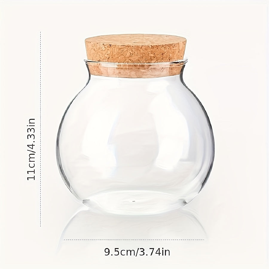 Easy-Access 6pcs Glass Spice Jar Set – clear reusable pantry storage, Set Of 6pcs 16 91oz Clear Glass Storage Canister Round Decorative Small Container Jar, designed for American homes, daily convenience and practical gifting