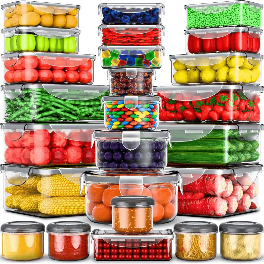 Compact Refrigerator Storage Organizer – clear-access fridge organization, stackable space-saving design, designed for American kitchens, pantries, apartments, home organization, daily use and practical gifting