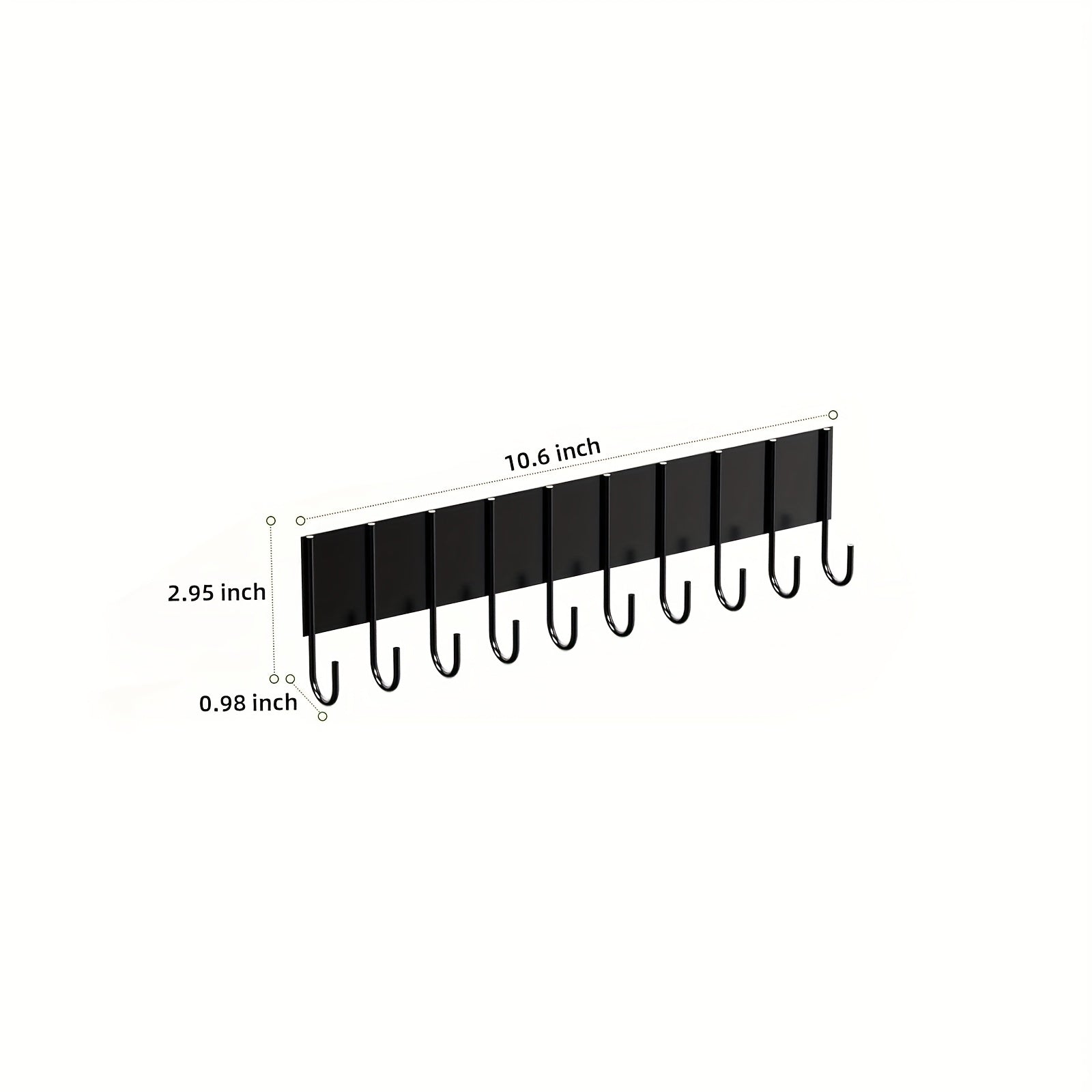 Refrigerator Magnetic Spice Rack, 3/5-Pack Magnetic Rack, Movable Refrigerator Storage Box, Spice Storage Box with 8 Hooks for Kitchen Use