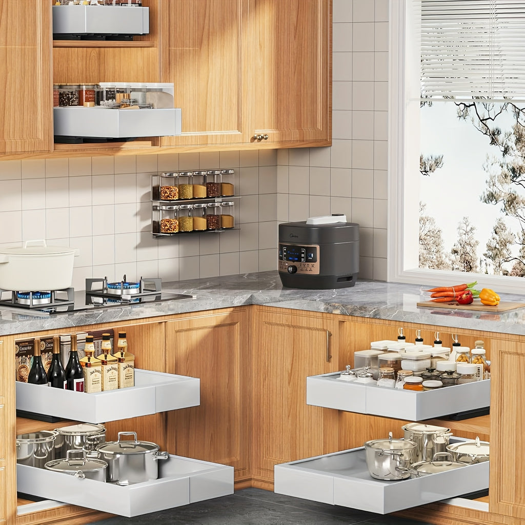 Smart 1pc Pull-Out Cabinet Organizer – smooth-access cabinet organization, Pull Out Storage 1pc 2pcs Expandable Pull-Out Cabinet Organizer Suitable for Heavy-Duty Sliding Storage, designed for American homes, daily convenience and practical gifting