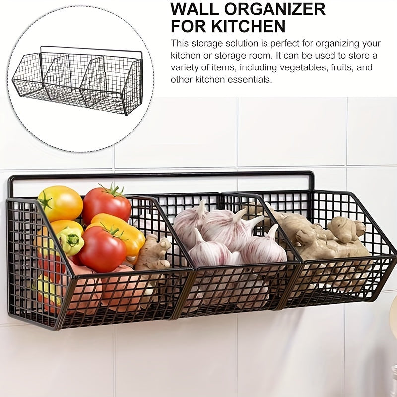 Compact Adjustable Home Storage Rack – durable multi-purpose storage, Storage Basket Wire Food Storage Organizer Wall-Mounted Storage Rack Kitchen Bedroom Bathroom Home Wall, designed for American homes, daily convenience and practical gifting