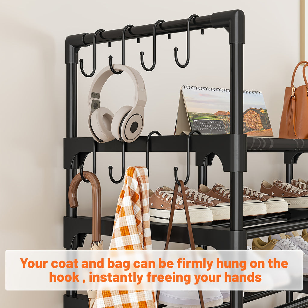 Easy-Access Adjustable Home Storage Rack – durable multi-purpose storage, Bookshelf Office- Shoe Organizer Rack Stackable Storage And Organization Shelves Freestanding Space Saver for, designed for American homes, daily convenience and practical gift