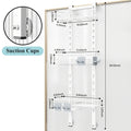 Modern 3 Tier Adjustable Home Storage Rack – durable multi-purpose storage, 3 Tier Bathroom Door Hanging Stainless Steel Shower Shelf No-Punch Height Adjustable Bathroom Door, designed for American homes, daily convenience and practical gifting