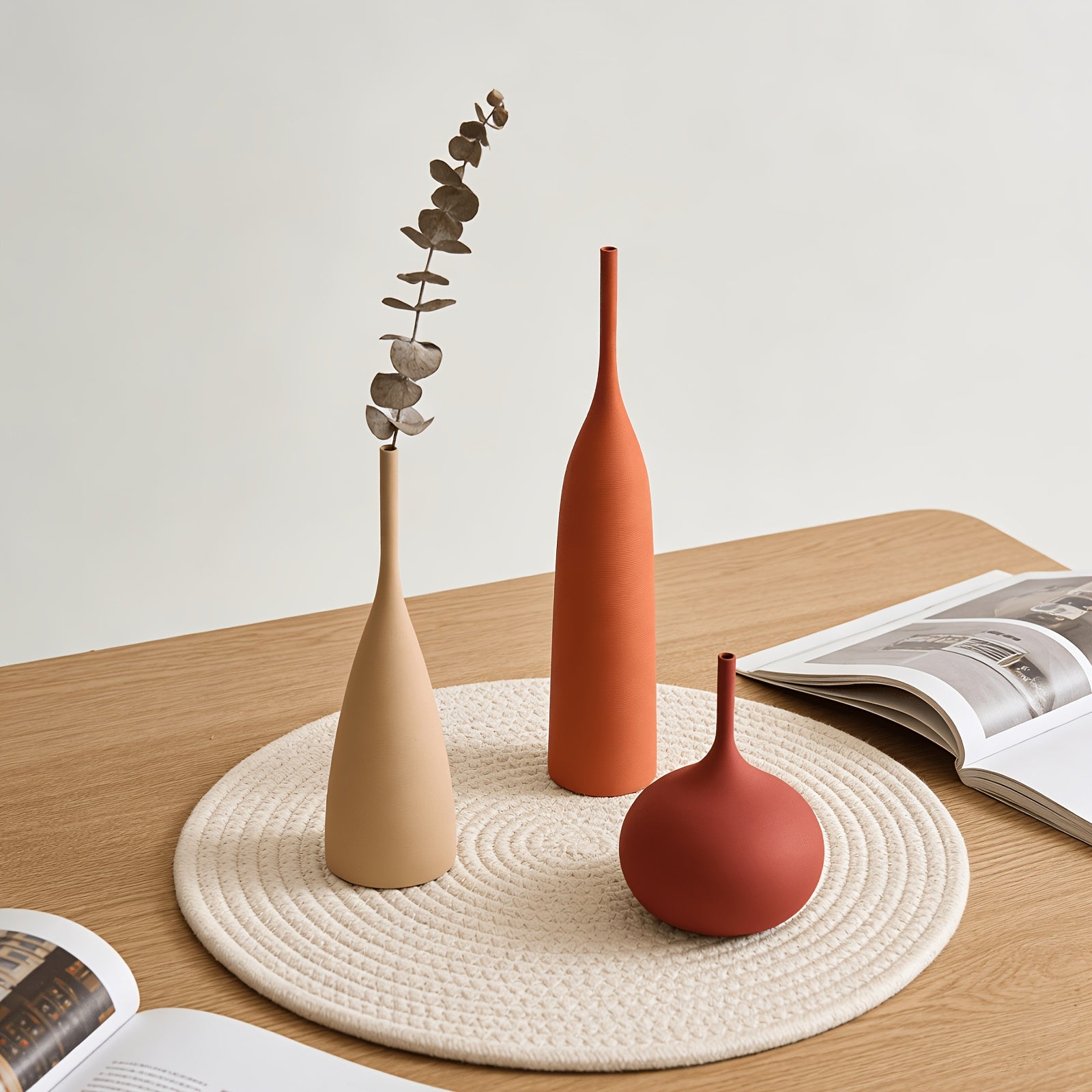 Smart Ceramic Flower Vase – tabletop floral display and modern home decor, Ceramic Vases Set of 3 Modern Boho Vases for Centerpiece Decor Matte, designed for American homes and practical gifting