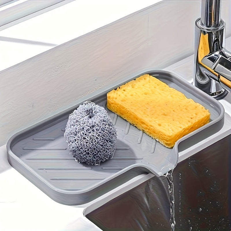 Soap Tray Rack, Sponge Drainage Mat, Tableware Drying Mat, Kitchen Draining Mat, Countertop Organizer, Sink Storage Rack, Chopsticks And Bowls Draining Rack, Kitchen And Bathroom Storage Tray