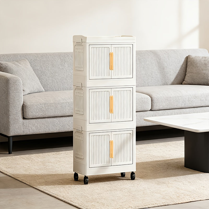 Compact Decorative Home Lighting – warm functional room lighting, 3 4 5 Layer Extra-Thick Large-Capacity Multi-Layer Plastic Folding Storage Cabinet Light Classic Style, designed for American homes, daily convenience and practical gifting