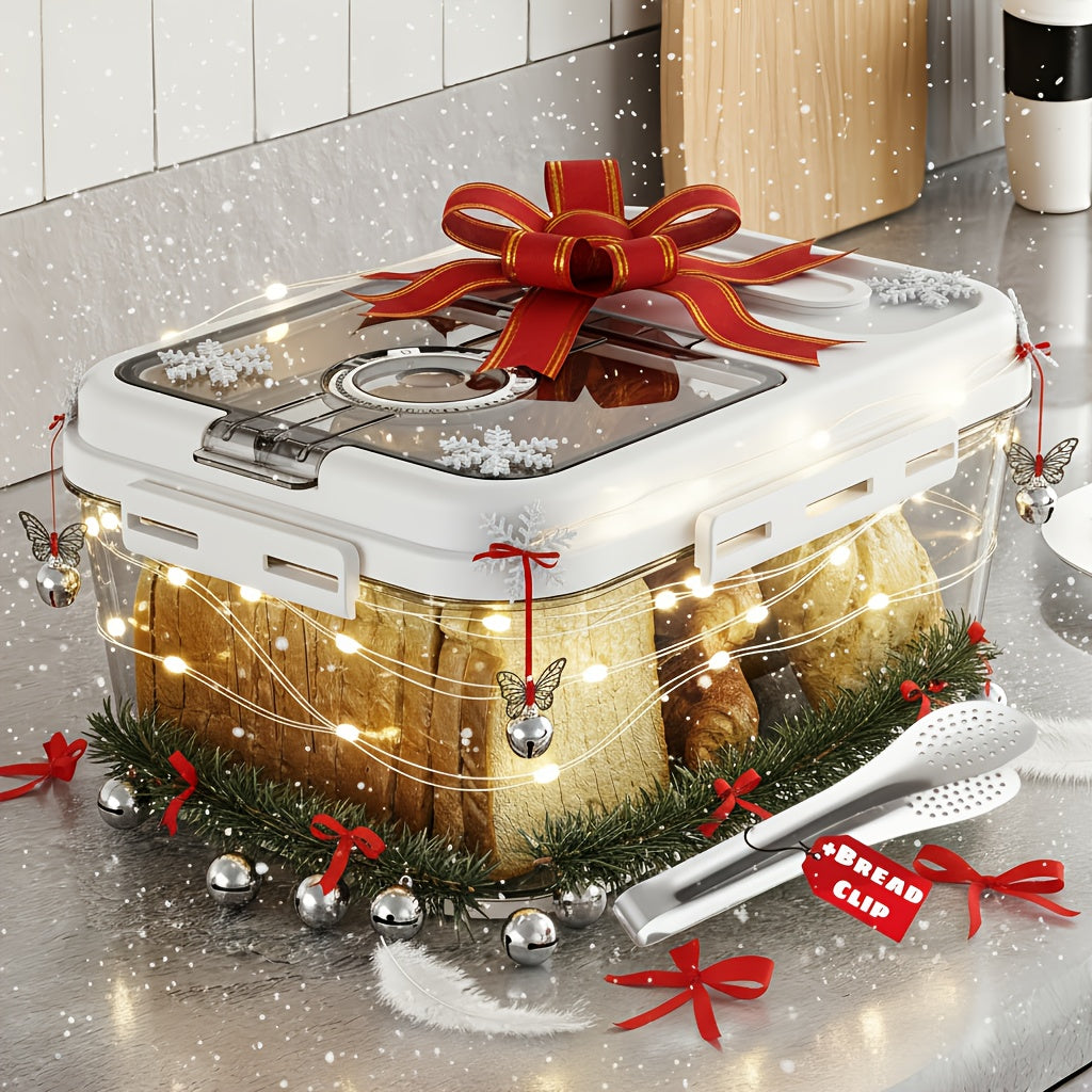 Versatile Countertop Bread Storage Box – fresh-bread countertop organization, Airtight Bread Box with Time Marker And Measuring Cu Large Capacity Bread Storage Container, designed for American homes, daily convenience and practical gifting