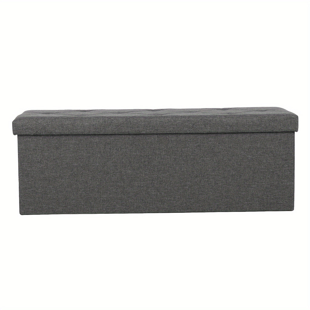 Versatile Home Storage Organizer – space-saving everyday organization, Folding Storage Ottoman Bench Foot Rest Stools End of Bed Storage Bench Large Storage, designed for American homes, daily convenience and practical gifting