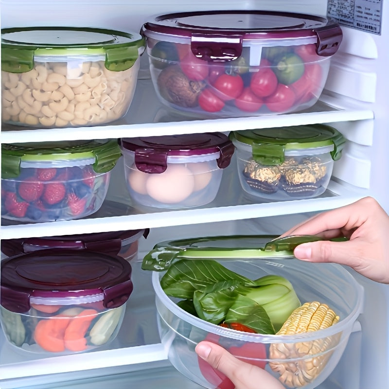 Premium 3/4pcs Refrigerator Storage Organizer – easy-access fridge organization, Large-Capacity Storage 3 4pcs Large-Capacity Plastic Refrigerator Storage Boxes Vegetable And Fruit Storage Sealed, designed for American homes, daily convenience and pr