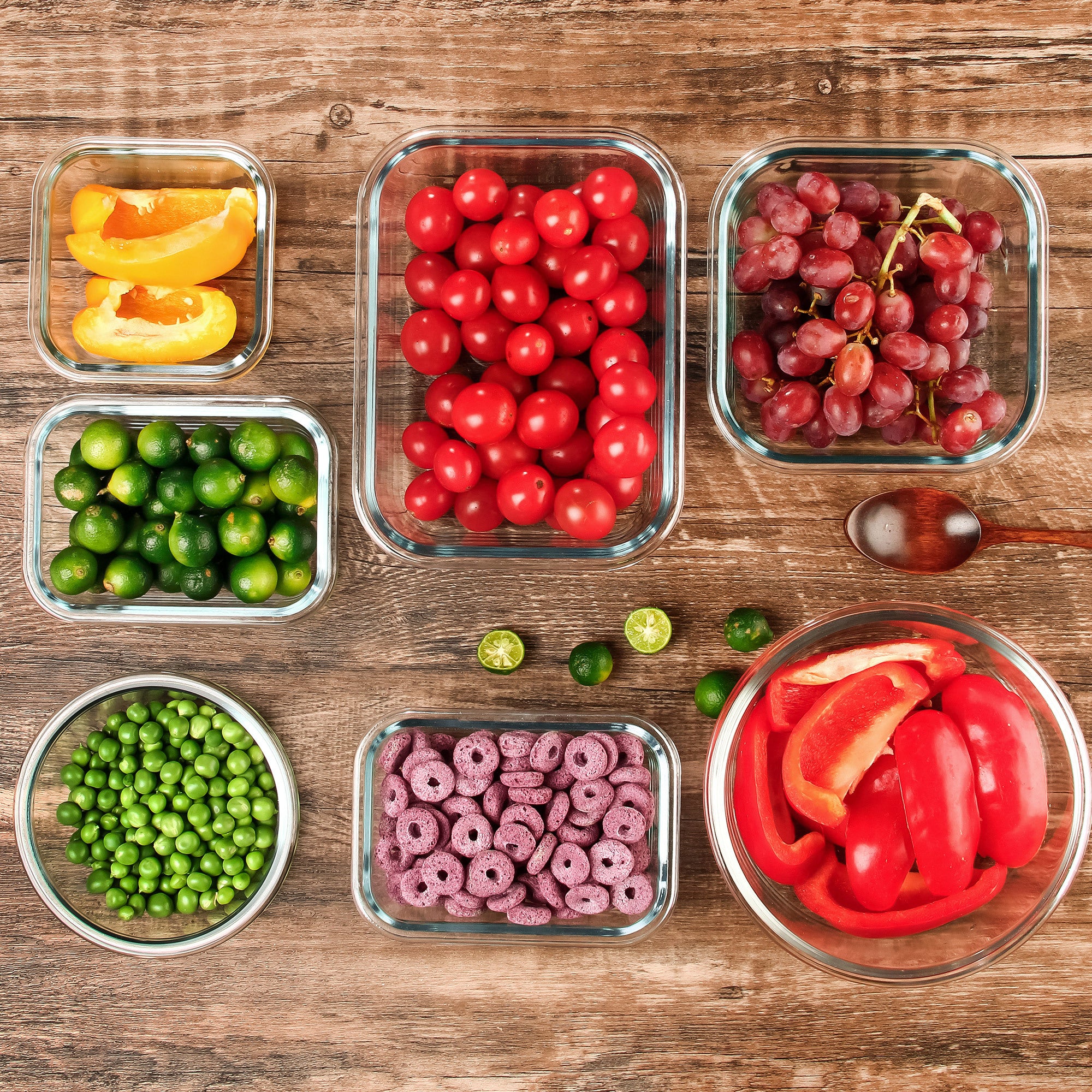 Easy-Access 12pcs Glass Meal Prep Container Set – leak-resistant reusable meal prep, 12pcs Glass Food Storage Containers with Lids Meal Prep Pantry Kitchen Storage Containers for, designed for American homes, daily convenience and practical gifting