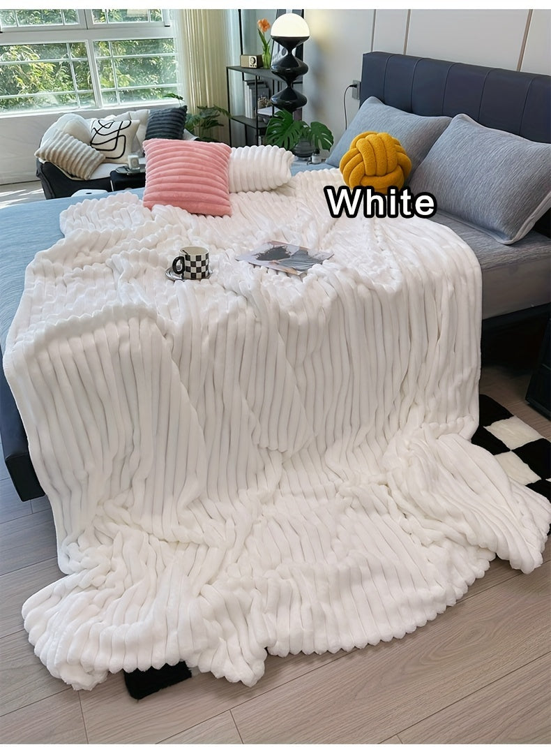 Space-Saving Cozy Home Textile Accent – comfortable everyday home styling, Ultra-Soft Thick Fleece Blanket Multi-Color 3D Faux Rabbit Fur Double-Sided Ideal for All Seasons, designed for American homes, daily convenience and practical gifting