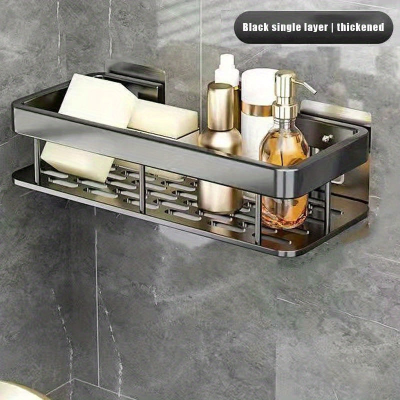 Kitchen Essential – Multi-Piece Camping RV Special Drilling-Free Storage Rack Bathroom Wall-Mounted Toilet Storage Rack Car Kitchen And Bathroom Dual-Purpose Shelf Cosmetic Shampoo Space-Sav
