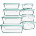 Easy-Access 24/16pcs Glass Meal Prep Container Set – leak-resistant reusable meal prep, 24 16pcs 12 8 Lids 12 8 Containers Sealed Glass Food Storage Container Outdoor, designed for American homes, daily convenience and practical gifting