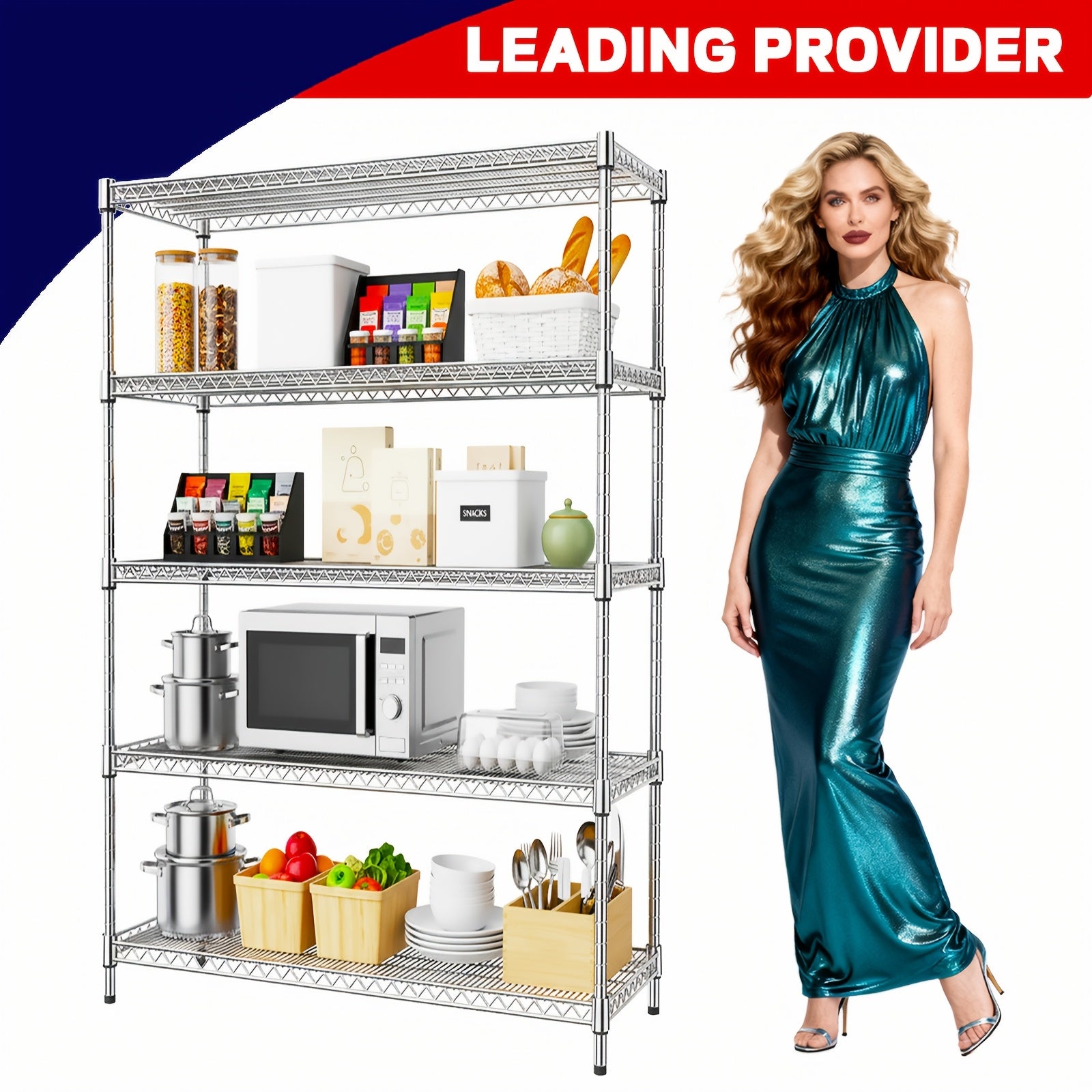Storage Rack – MZG 2000 1600 1000 Lbs 5 4 3 Tier Storage Shelving Steel Heavy Duty, designed