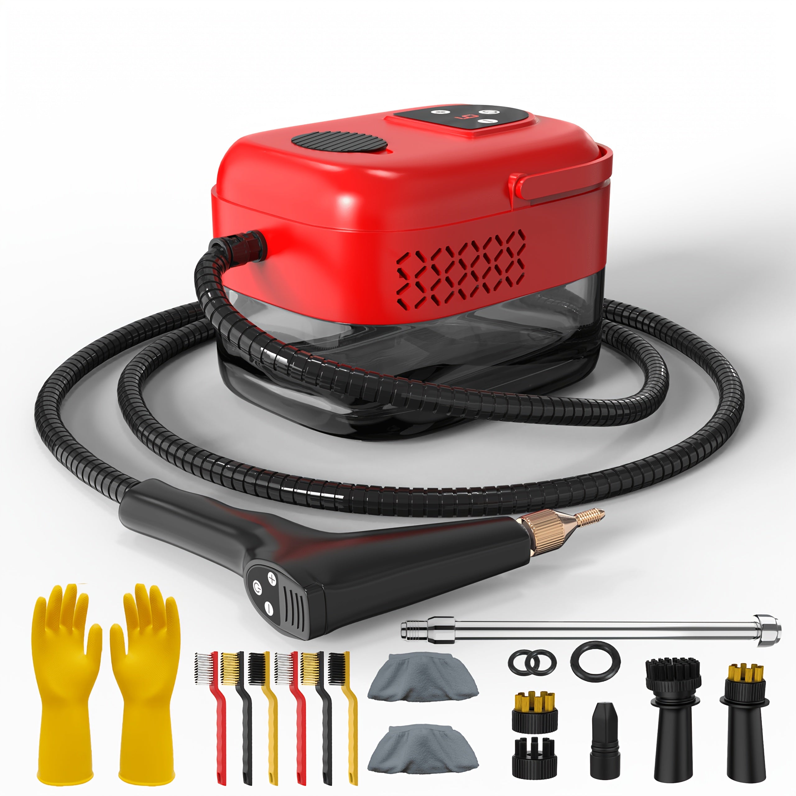 High Pressure Steam Cleaner, Household Steam Cleaner Handheld, Suitable For Kitchen Fume, Sofa, Small Air Conditioning, Washing Machine, 35pcs Accessory Set (without Steam Cleaner)