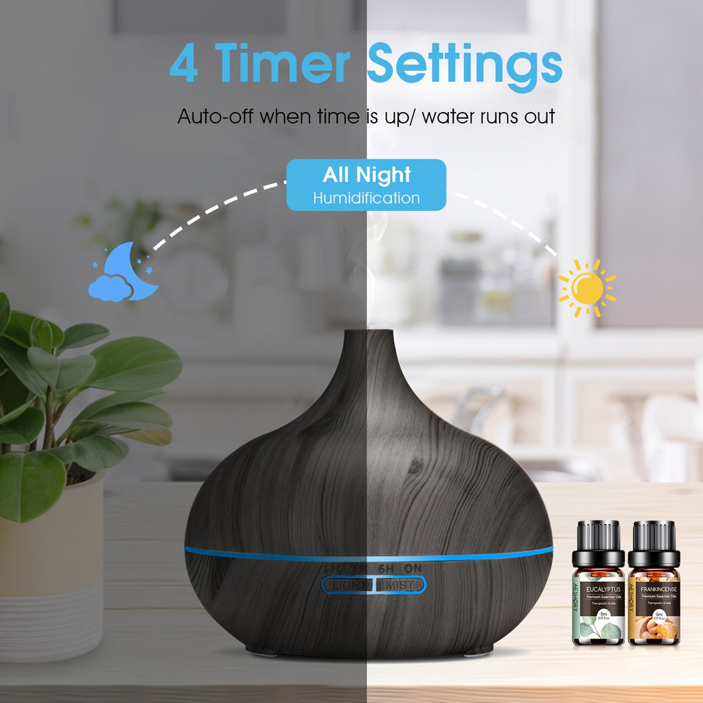 Smart 6 Oz Decorative Home Lighting – warm functional room lighting, 18 6 Oz Essential Oil Diffuser with Oils Large Capacity Diffuser for Home Wood, designed for American homes, daily convenience and practical gifting