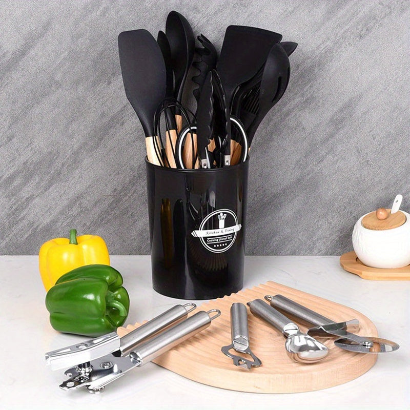 Modern 37/44pcs Kitchen Cookware Set – versatile meal preparation, 37 44pcs Complete Silicone Kitchen Cooking Utensil Set Ultra Cost-Effective All-In-One Kitchen Gadgets High, designed for American homes, daily convenience and practical gifting
