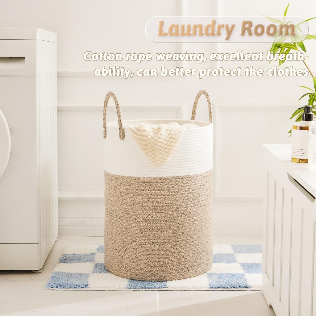 Easy-Access Stackable Home Storage Bins – portable space-saving storage, Collapsible Laundry Basket Woven Rope Laundry Hamper 12 15gal 15 85gal 21 13gal 26, designed for American homes, daily convenience and practical gifting